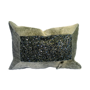 Pillow (Beaded Leather Horsehair Pillow - P-101)